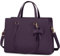 NEWHEY Handtasche Damen Shopper Damen Große Schwarz Tasche Damen Laptoptasche 15.6 Zoll PU Leder Umhängetasche Arbeitstasche für Business Arbeit Schule (Lila)