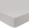 URBANARA Spann-Bettlaken Cambra 180x200 cm - 100% Baumwolle Steghöhe 25 cm Flanell Weich & Kuschelig Spannbetttuch Biber Oeko Tex Standard 100 - Hellgrau
