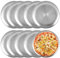 VIDETOL 10 Pcs Stainless Steel Pizza Oven Trays, Non-Stick Baking Pan, Dishwasher Safe Round Trays for Oven
