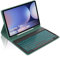 Occtingkind, Keyboard for Samsung Galaxy Tab S10 Plus/S9 Plus/S9 FE Plus 12.4 Inch, Case with Magnetic Removable Bluetooth Keyboard, QWERTZ, USB C, Backlight, Dark Green