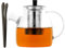 HOTUT Théière en Verre, 1.5L avec Infuseur en Inox, Résistant à la Chaleur, pour la Préparation de Thés en Vrac, pour Cuisinière