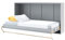 Friderik Concept PRO 6 CP-06 Wandklappbett Horizontal Schrankbett, 90x200 cm (Grau)