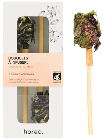Horae Coffret 2 Bouquets à Infuser Bio Fleurs des Montagnes Idée Cadeau