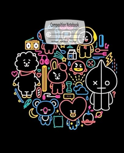 Composition Notebook: Music Band, Wide Ruled, 7.5 x 9.25 inches, 100 Pages – Perfect for Music Lovers, Class Notes, and Storytelling ( Notebook )
