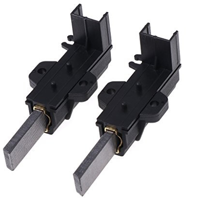 Lot de 2 brosses à carbone L94MF7 pour machine à laver avec boîtier