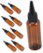 NIYANGLE 10 Pièces Bouteille D'huile De Pour Les Cheveux Bouteille Pour L'huile Capillaire Traitement Bouteille De Cheveux Huile De Cheveux Pompe Plastique Brown