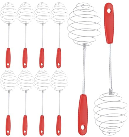 Qyljeiwred Gravy Whisk - Cooking Egg Frother Milk Blender Mixer,Stainless Tool Kitchen Utensils Gadget for Mixing Milk Flour Matcha Sauce Pancake Making Baking Cooking