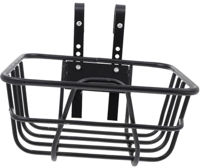 Wswqop Cestino Anteriore per Manubrio di Bicicletta con Ganci Rimovibili, Ideale per Il Pendolarismo, 25x25x12 Cm.
