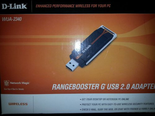 D-Link WUA-2340 Rangebooster Wireless G USB Adapter 108 Mbit/s networking Card – networking Cards (, USB, 108 Mbit/s)