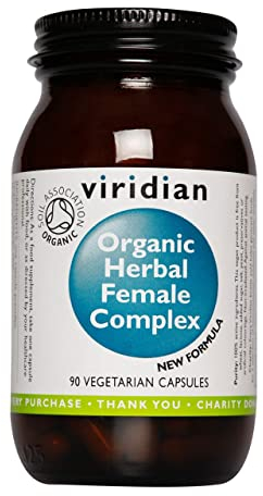 Viridian - Organic Herbal Woman Complex - 90 Caps | Herbal Supplement for Women 40-60 | Shatavari, Agnus Castus, Avena Sativa, Sage, Holy Basil, Fennel, Artichoke | Nutritionist Formulated
