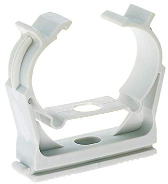 fischer Verschlussclip SCN 40, Komfortable und sichere Montage durch automatischen und wieder öffenbaren Verschluss, Aus hochwertigem Nylon, halogenfrei, silikonfrei, frostsicher, 25 Stück