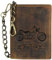 Greenburry Vintage Original Geldbeutel Leder Bikerbörse braun | Hochformat