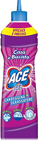 Ace Gel Candeggina e Sgrassatore, Casa e Bucato con Tappo Dosatore di Precisione - 500 ml