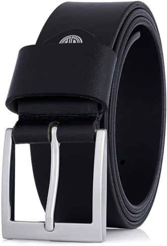 LINDENMANN Gürtel Herren 40 mm schwarz Robustes Vollrindleder Leder
