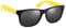 Komonee Black and Yellow Drifter Sunglasses Classic Style Retro Sun Shades Eye Glasses UV400 Protection Unisex For Men Women Golf Cycling Sports Fishing Travel