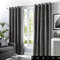 Fusion W90 x L72 (229 x 183cm) Eyelet Curtains-100% Cotton Bedroom/Living Room-Door Curtain-Thermal Drapes/Window Treatment-Sorbonne Collection, Fabric, Dark Grey/Charcoal, 6 Count (Pack of 1)