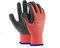 Arbeitshandschuhe mit Latexbeschichtung, sicher, langlebig, griffig, für den Garten, Bauarbeiter, 24 Paar, M - 8, schwarz / rot, 60