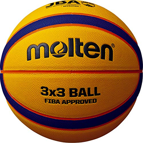 Molten Basketball B33T5000 FIBA 3x3, Gelb/Blau/Orange, 6
