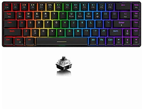 Ajazz Teclados Marca Modelo Teclado Mecánico AK33 Negro