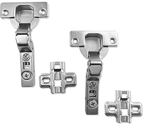 HÄFELE 110 Grad Innenanschlag Topfscharnier Standardscharniere mit Schließautomatik Soft Close Integrierte Dämpfung Scharniere Küchenschrank Kleiderschrank Schranktür Möbel 2er Set