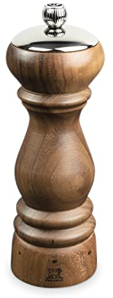 Peugeot - Paris Icône u'Select Manual Salt Mill - Adjustable Grinder - Walnut Wood, Natural Matt Finish, 18 cm