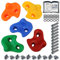 ALPIDEX Kinder Klettergriffe bunt 5/10/15/20/30 Stück Klettersteine inklusive Befestigungsmaterial, belastbar bis 200 kg, Indoor und Outdoor geeignet - 5 Stück