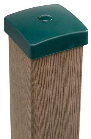 Gartenwelt Riegelsberger Pfostenkappe 90 x 90 mm GRÜN Pyramide, Kappe für Pfosten 9 x 9 cm aus Kunststoff