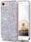 Feyten Cover iPhone 8 / iPhone 7 con Vetro Temperato [2 Pack], Lucciante Brillantini Design TPU Gel Silicone Protettivo Cover Custodia per Apple iPhone 8 / iPhone 7 4,7 (Argento)