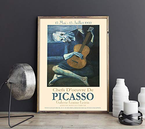 WallBUddy Picasso Exhibition Poster 1960 Picasso Poster Picasso Print (50cm x 70cm)