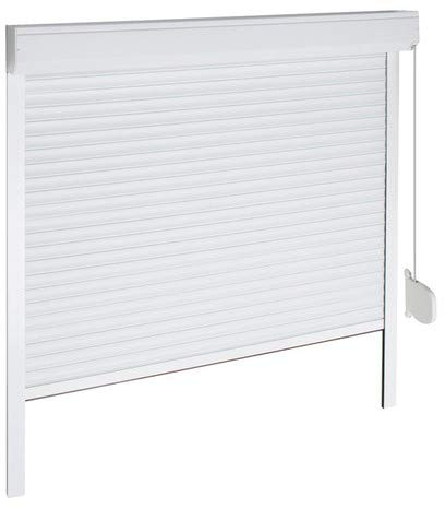 VOLET ROULANT PVC ET ALU MANUEL AVEC SANGLE MOTORISABLE 102x100 cm