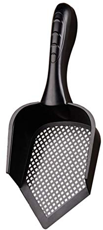 Sunnyushine Streuschaufel Katzenstreu Schaufel Aus Metall - Ergonomischer Super Griff | Non Stick Easy Grip, 31x13x5cm