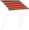 vidaXL Toldo Retráctil Camping Aire Libre Protección Balcón Exterior Solar Pabellón Cubre Impermeable Tienda Quiosco Sombrilla Naranja y Marrón