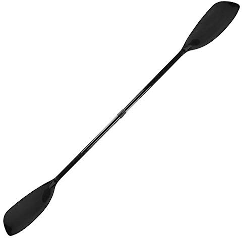 AMONIDA Paleta de Kayak de Doble Extremo, Paleta de Surf de Fibra de Carbono, Palas de pie de ángulo Ajustable, Carrera de Carreras de Botes inflables para Kayak de Surf