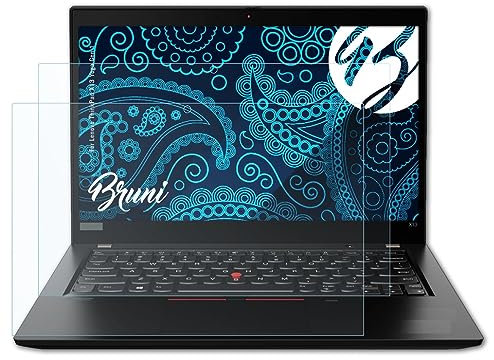 Bruni Schutzfolie kompatibel mit Lenovo ThinkPad X13 Yoga Gen 1 Folie, glasklare Displayschutzfolie (2X)