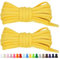 Stepace 2 Pares de Cordones Redondos de 60cm para Sneakers, Longitud 200cm 18 Colores, Cordones de Zapatos Amarillo 120cm