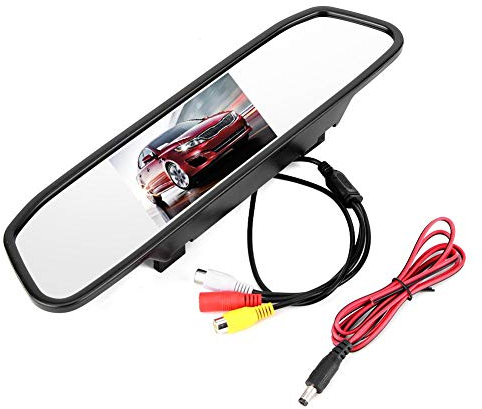 Yctze Auto Rückspiegel Monitor 4.3in HD TFT LCD Bildschirm 2 Kanäle Video Eingang
