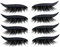 4 pares de pegatinas para pestañas y delineador de ojos, pegatinas reutilizables con purpurina, maquillaje de ojos ahumados, cinta invisible para párpados, herramienta autoadhesiva para líneas