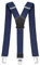 Pejoye Hosenträger für Herren Breit 4 cm Y Förmige mit Extra Starken Metall Clips Durable Elastic Verstellbare Einheitsgröße für Männer und Damen (3 Clips-Navy Blau)