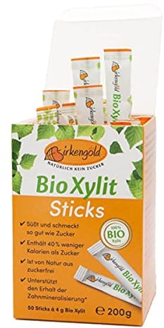 Bio Xylit Sticks à 4g - 50 Stück im Karton 1 x 200 gr
