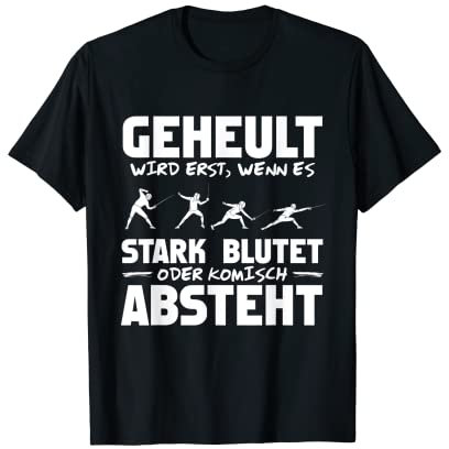 Fechten Degen Fechtduell T-Shirt