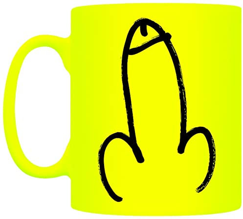 Grindstore Willy Neonbecher Gelb 12x9.5cm