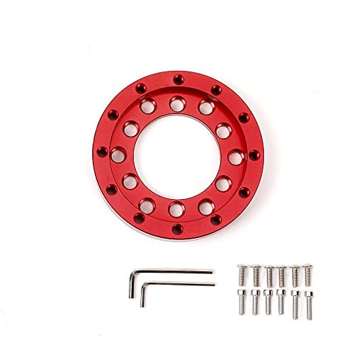 RASTP 70MM Aluminum Steering Wheel Adapter Plate for Logitech G25 G27-Red