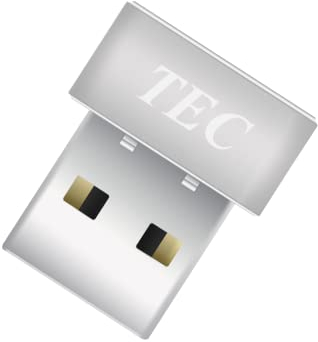 TEC TE-FPA3 Mini USB Fingerprint Reader Compatible with Windows 11 & 10, 360° Touch Speedy Matching Biometric Scanner for Password-Free Login and File Encryption