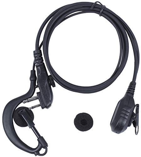 Ghulumn PTT Cuffie Microfono Auricolare per HYT TC-500 TC-518 TC-580 TC-446S TC-600 TC-610 TC-620 TC-618 TC-700 Walkie Talkie