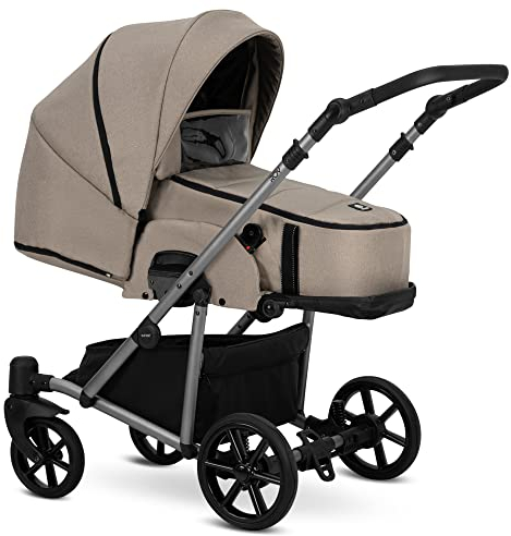 Kinderwagen Kombikinderwagen Set Alles in einem ROYAL 16 Farben by Lux4Kids S Mocca 07 2in1 ohne Babyschale