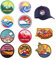 10 Stück Bügelflicken, Applikationen zum Aufbügeln, Stickflicken, Ozeanwellen-Emblem-Applikationen, Vintage-Patches für Rucksäcke, Kleidung, Basteldekorationen