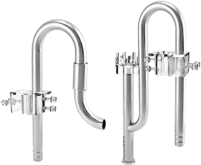 QWORK® Écumeur d'aquarium, écumeur de Surface de Tuyau, écumeur de Surface d'eau, Tuyau de Filtre en Acier Inoxydable de 16 mm