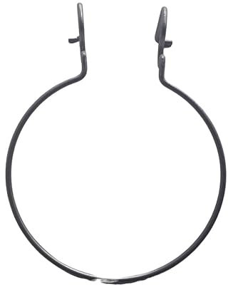 Nesbel - Spüren Sie die Reinheit? Blumentopfhalter verzinkter Stahldraht für Doppelstab Gitter- und Gabionen Zäune, Set Größe:18 cm
