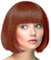TrendandStylez Bob Perücke unisex, braun, Pagenkopf mit Pony, Damen und Herren Kunsthaar, Wig für Karneval, Fasching, Cosplay