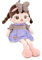 Uposao Poupée De Chiffon Fille Mignon Jouet en Peluche Décoration Compagnon Jouet Belle Poupée Chiffon Jupe À Capuchon Bébé Cadeau pour Anniversaire, Baptême, Valentin, Noël,45cm